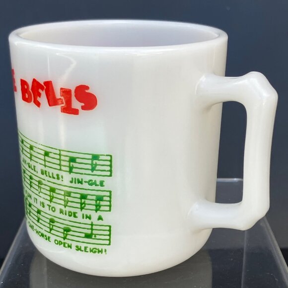 Hazel Atlas Tom and Jerry Egg Nog Jingle Bell Mugs - Set of 3 - Picture 5 of 9